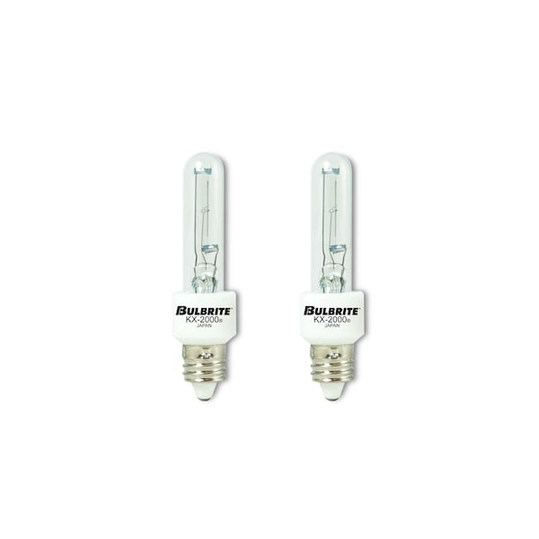 Bulbrite KX Dimmable T3Mini-Candelabra Screw Base E11 Clear Light Bulb, 2 PK 861114 - main